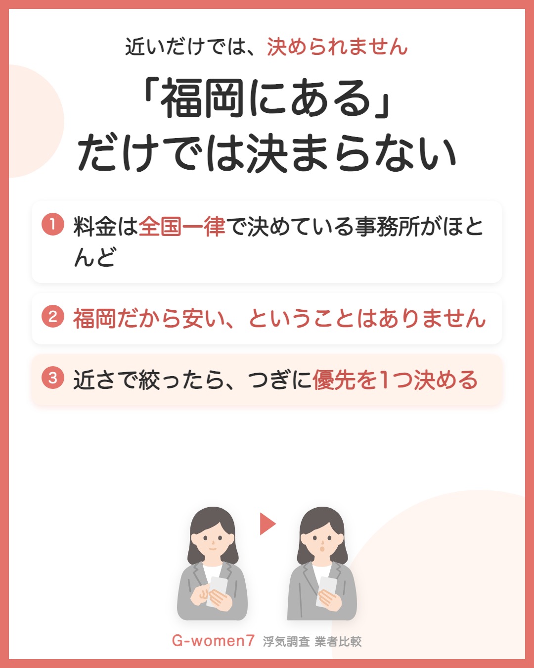 ただし「福岡にある」だけでは決まらない